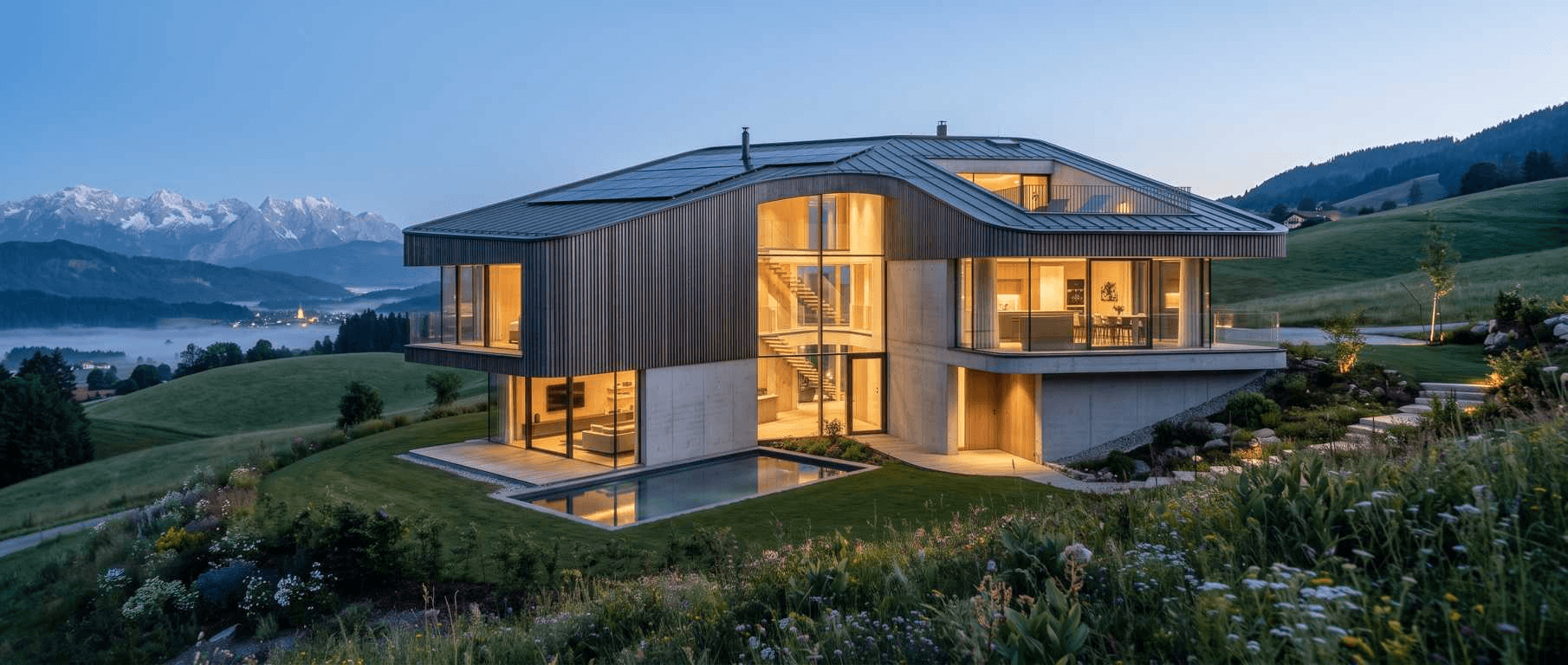 Modernes Massivhaus gebaut von MeinHaus.bayern – Ihr Bauträger in Bayern